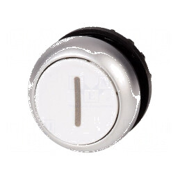Comutator acţionat prin apăsare 22mm alb 2 pozitii | Electronic-mag.ro | Componente Electronice