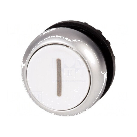 Comutator acţionat prin apăsare 22mm alb 2 pozitii | Electronic-mag.ro | Componente Electronice