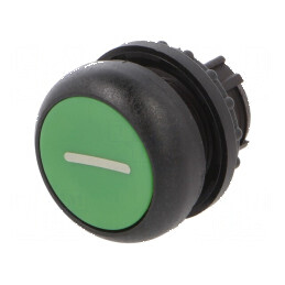 Comutator acționat prin apăsare verde, 2 poziții stabile | Electronic-mag.ro | Componente Electronice