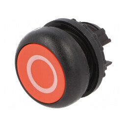Comutator acţionat prin apăsare 22mm Poz.i stab: 2 roşie | Electronic-mag.ro | Componente Electronice