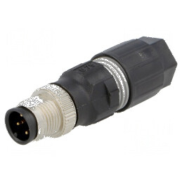 Conector M12 PIN 4 tată A-DeviceNet / CANopen - IDC | Electronic-mag.ro | Componente Electronice