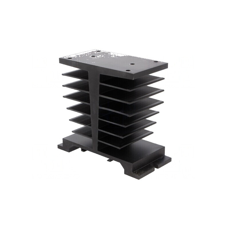 Radiator aluminiu negru dimensions 106mm x 50mm x 96mm | Electronic-mag.ro | Componente Electronice