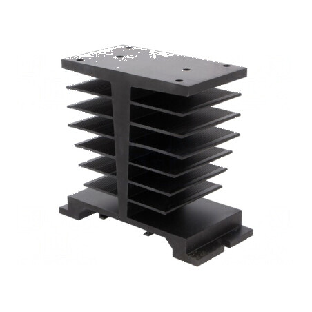 Radiator aluminiu negru dimensions 106mm x 50mm x 96mm | Electronic-mag.ro | Componente Electronice