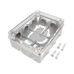 Carcasă de conexiuni IP65 gri | Electronic-mag.ro | Componente Electronice