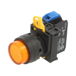 Comutator acţionat prin apăsare cu LED-uri 22mm - 2 NO | Electronic-mag.ro | Componente Electronice
