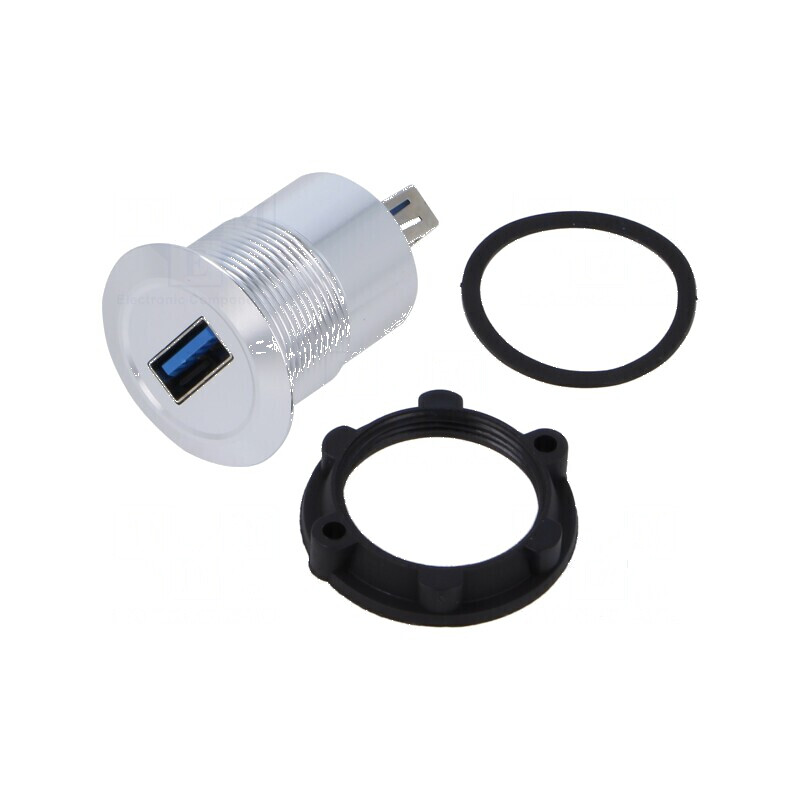 Adaptor USB A soclu, USB 3.0 Filet: M22 - Adaptor USB A soclu 3.0 | Electronic-mag.ro | Componente Electronice