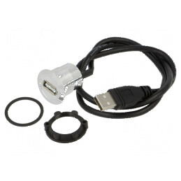 Cablu adaptor USB A la USB A 0,6m | Electronic-mag.ro | Componente Electronice