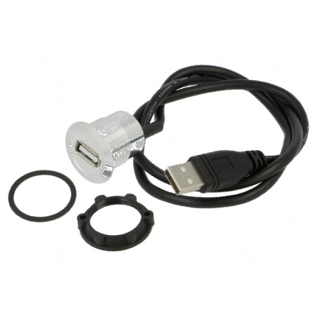 Cablu adaptor USB A la USB A 0,6m | Electronic-mag.ro | Componente Electronice