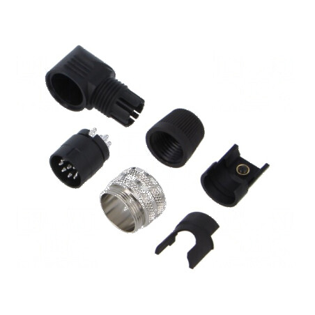 Conector M16 cu 8 pini pentru cablu | Electronic-mag.ro | Componente Electronice
