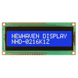 Afișaj alfanumeric LCD cu LED albastru | Electronic-mag.ro | Componente Electronice