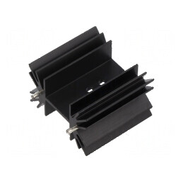 Radiator extrudat neagră - dimensiuni L: 38,1mm x W: 42mm | Electronic-mag.ro | Componente Electronice