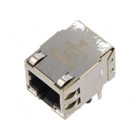 Conector RJ45 ecranat cu diodă LED | Electronic-mag.ro | Componente Electronice