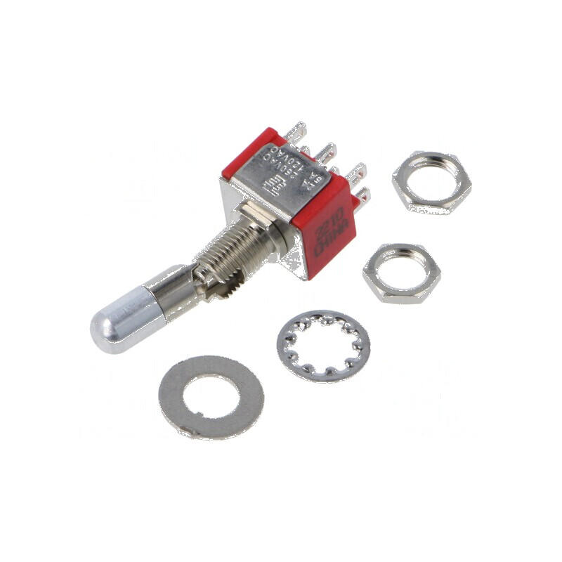 Comutator basculant ON-ON 2A/250VAC 5A/28VDC THT | Electronic-mag.ro | Componente Electronice