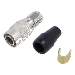 Conector circular HR10 push-pull mufă argintată | Electronic-mag.ro | Componente Electronice