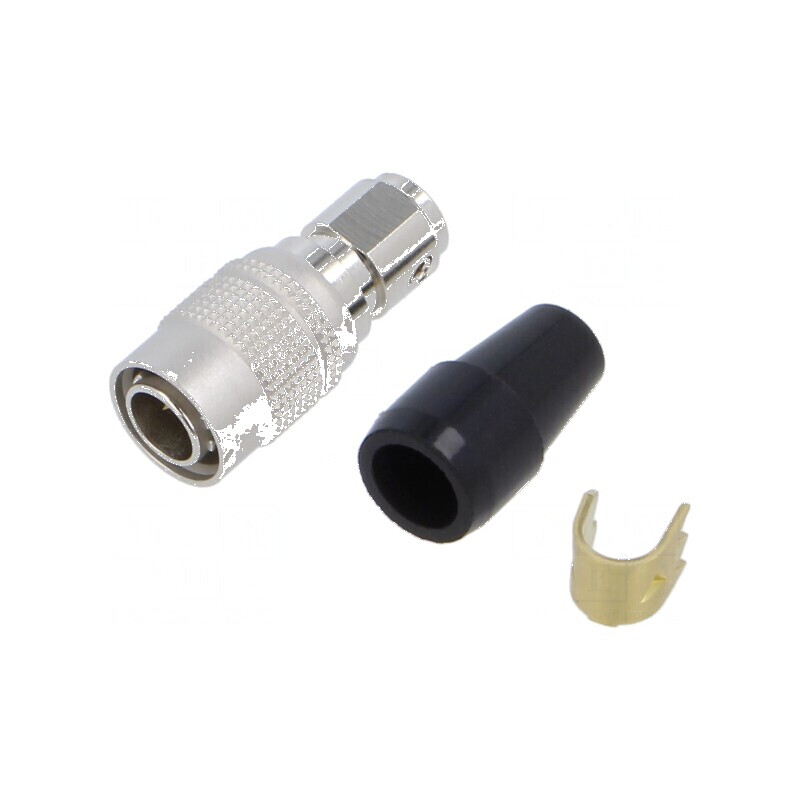 Conector circular HR10 push-pull mufă argintată | Electronic-mag.ro | Componente Electronice