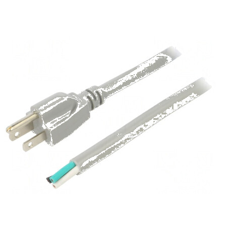 Cablu de alimentare NEMA 5-15, PVC, 5m, gri | Electronic-mag.ro | Componente Electronice