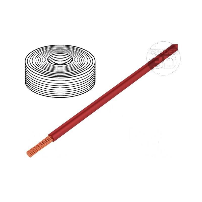 Cablu LiY litat Cu PVC roşu 50m | Electronic-mag.ro | Componente Electronice
