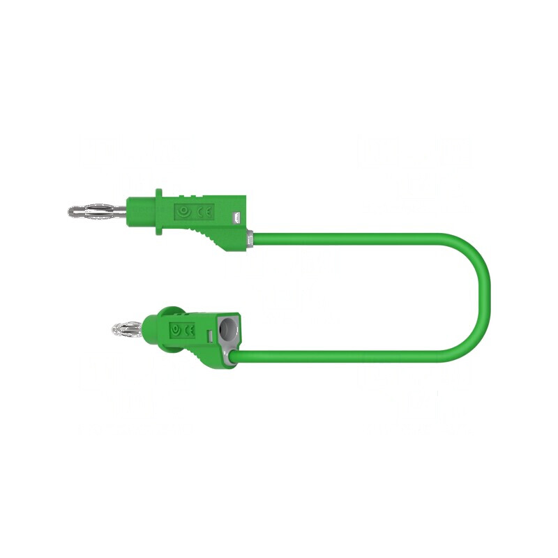 Cablu de măsurare 60VDC 30VAC 36A verde | Electronic-mag.ro | Componente Electronice