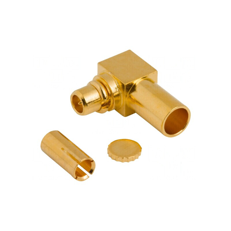 Conector MMCX mufă tată în unghi 90° - Micro-cable | Electronic-mag.ro | Componente Electronice