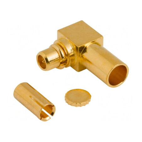 Conector MMCX mufă tată în unghi 90° - Micro-cable | Electronic-mag.ro | Componente Electronice