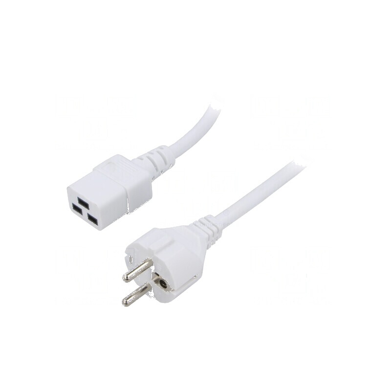 Cablu de alimentare alb de 5 metri | Electronic-mag.ro | Componente Electronice