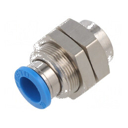 Racord push-in filetat din alamă nichelată | Electronic-mag.ro | Componente Electronice