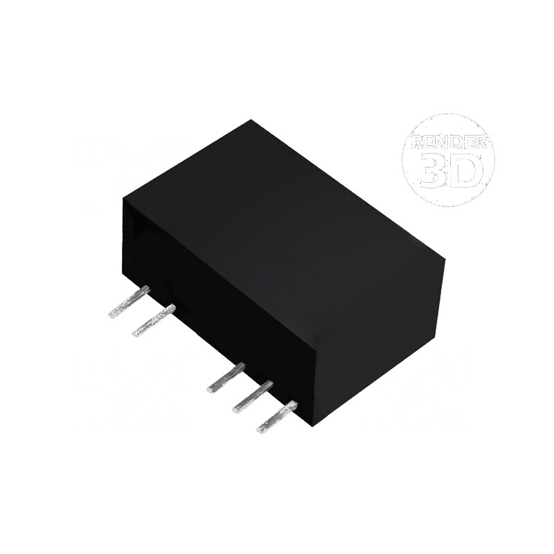 Convertor DC/DC 1W 4,5-5,5V la 15VDC 66mA SIP | Electronic-mag.ro | Componente Electronice