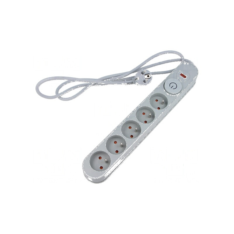 Prelungitor cu protecție la supratensiune - 5 prize 10A | Electronic-mag.ro | Componente Electronice Prelungitor cu protecție la supratensiune - 5 prize 10A | Electronic-mag.ro | Componente Electronice