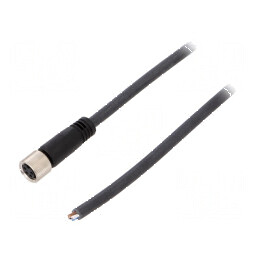 Cablu de conectare M8 PIN: 4 drept 3m 30VAC 4A SAI PUR | Electronic-mag.ro | Componente Electronice