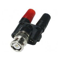 Adaptor banană BNC 50Ω 500V | Electronic-mag.ro | Componente Electronice