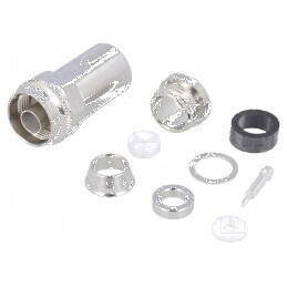 Conector N mufă tată drept 50Ω pe cablu RG213/RG214/RG393 | Electronic-mag.ro | Componente Electronice