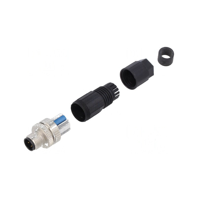 Conector M12 cu 4 pini pentru A-DeviceNet / CANopen | Electronic-mag.ro | Componente Electronice
