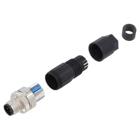 Conector M12 cu 4 pini pentru A-DeviceNet / CANopen | Electronic-mag.ro | Componente Electronice
