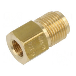Reductie filet din alama G 1/4 | Electronic-mag.ro | Componente Electronice