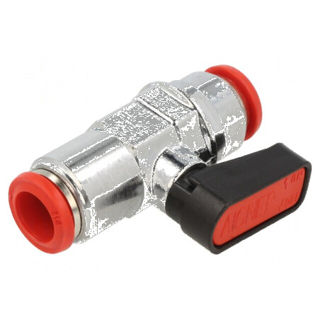 Robinet mecanic cu bilă din alamă nichelată 12mm | Electronic-mag.ro | Componente Electronice
