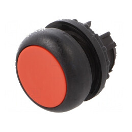 Comutator acţionat prin apăsare 22mm Poz.i stab: 2 roşie | Electronic-mag.ro | Componente Electronice