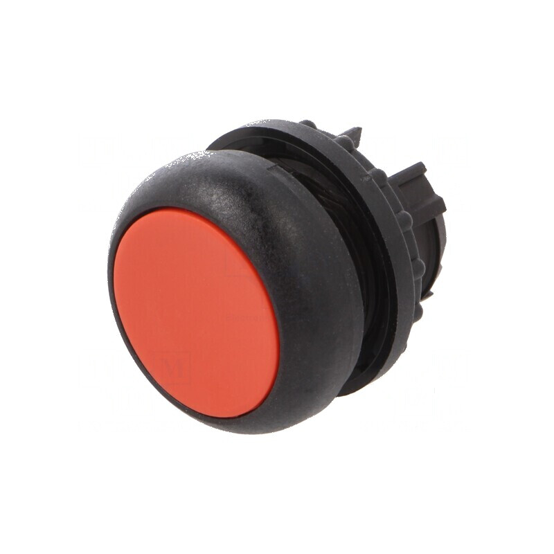 Comutator acţionat prin apăsare 22mm Poz.i stab: 2 roşie | Electronic-mag.ro | Componente Electronice