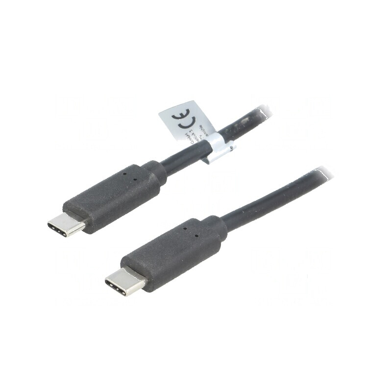 Cablu USB-C negru de 1m | Electronic-mag.ro | Componente Electronice