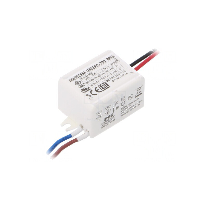 Alimentator LED pulsatoriu 3W IP66 | Electronic-mag.ro | Componente Electronice
