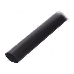 Manşon termocontractabil neagră 63mm, 1m | Electronic-mag.ro | Componente Electronice