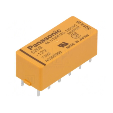 Releu electromagnetic cu dublă turație 12VDC | Electronic-mag.ro | Componente Electronice