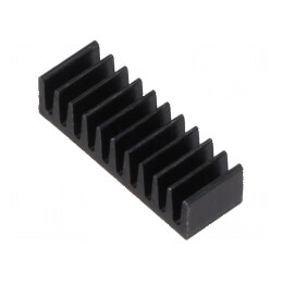 Radiator plat negru - dimensiuni standard | Electronic-mag.ro | Componente Electronice