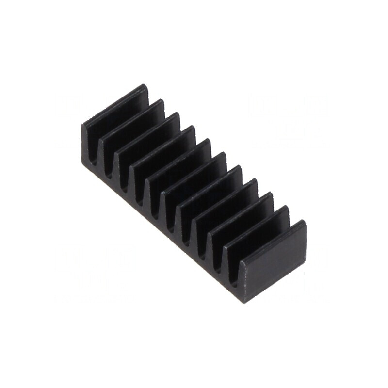 Radiator plat negru - dimensiuni standard | Electronic-mag.ro | Componente Electronice