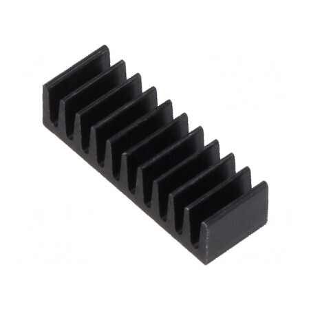 Radiator plat negru - dimensiuni standard | Electronic-mag.ro | Componente Electronice