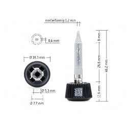 Vârf tip şurubelniţă 1,2mm longlife | Electronic-mag.ro | Componente Electronice