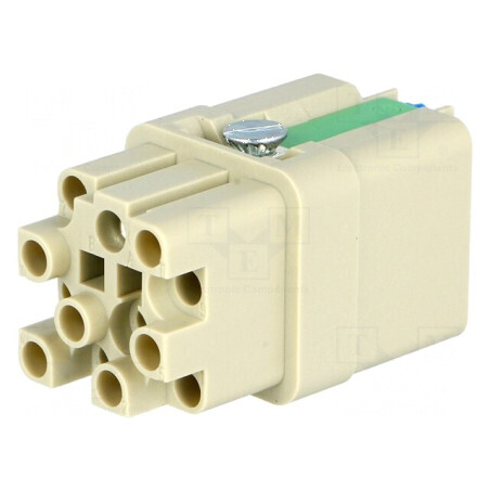 Conector HDC inserturi de contact mamă Han Q PIN 13 12 PE - Conector HDC mamă Han Q PIN 13 12 PE | Electronic-mag.ro | Componente Electronice