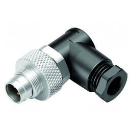 Conector M9 mufă tată aurit IP67 125V 3 PIN | Electronic-mag.ro | Componente Electronice