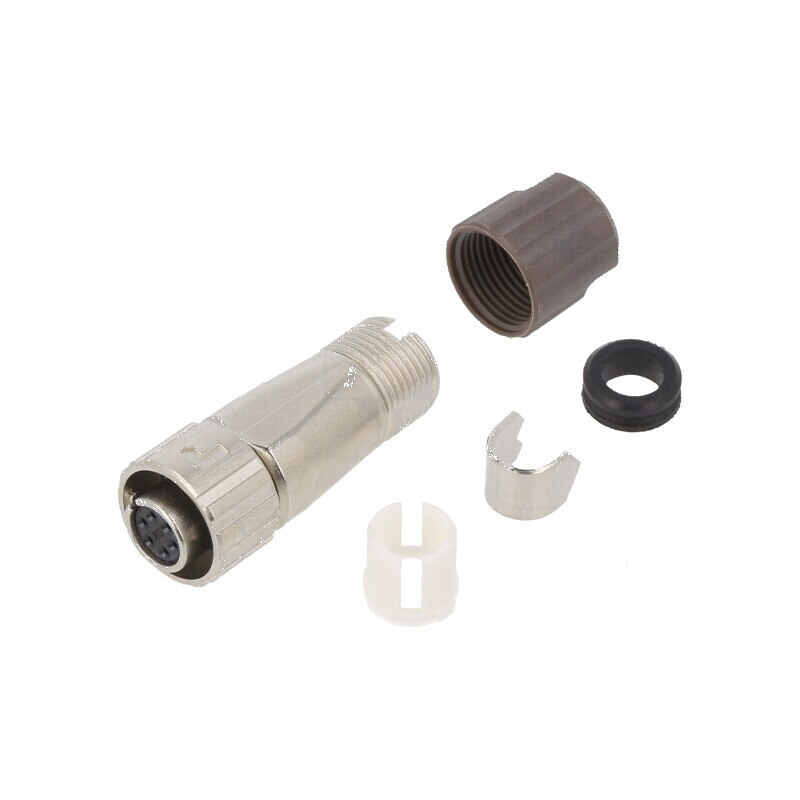 Conector circular LF mufă mamă 6 PIN | Electronic-mag.ro | Componente Electronice