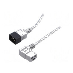 Cablu de alimentare IEC C19 la IEC C20, 5m, gri | Electronic-mag.ro | Componente Electronice
