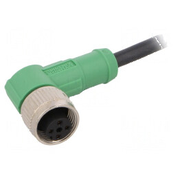 Cablu de conectare M12 PIN: 4 în unghi 1,5m 250VAC 4A | Electronic-mag.ro | Componente Electronice